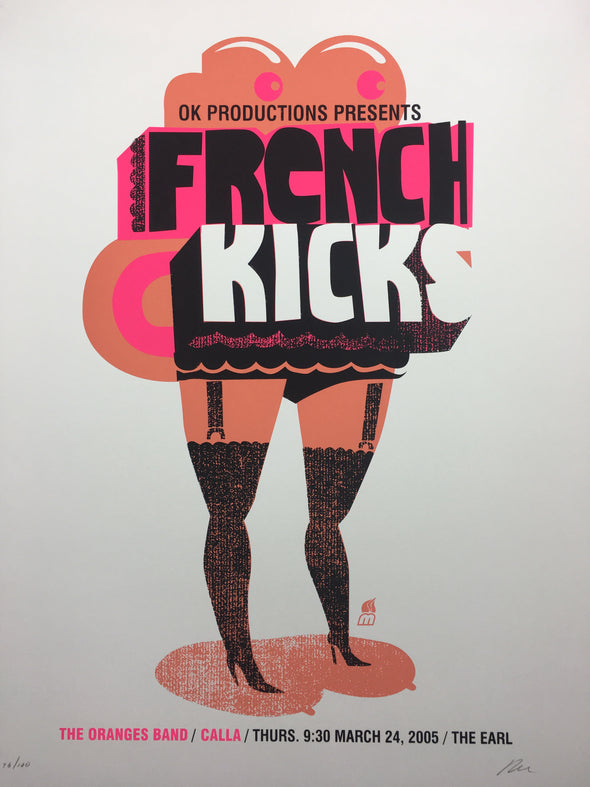 French Kicks - 2005 Methane Studios poster Atlanta, GA The Earl