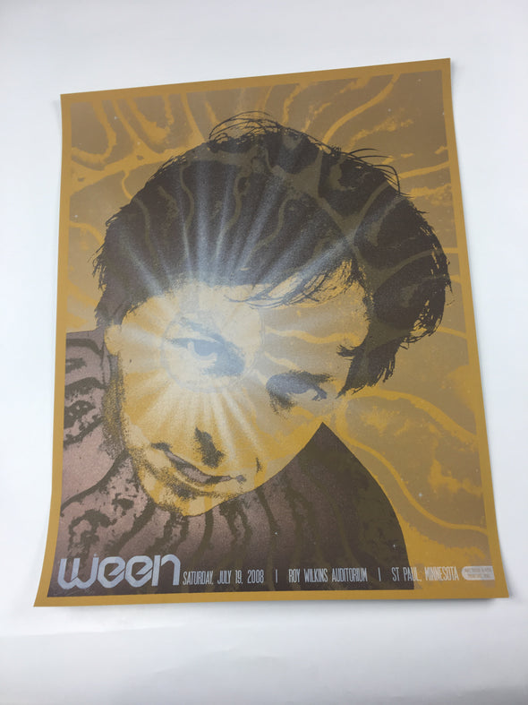 Ween - 2008 Todd Slater Poster St. Paul, MN Roy Wilkins Auditorium