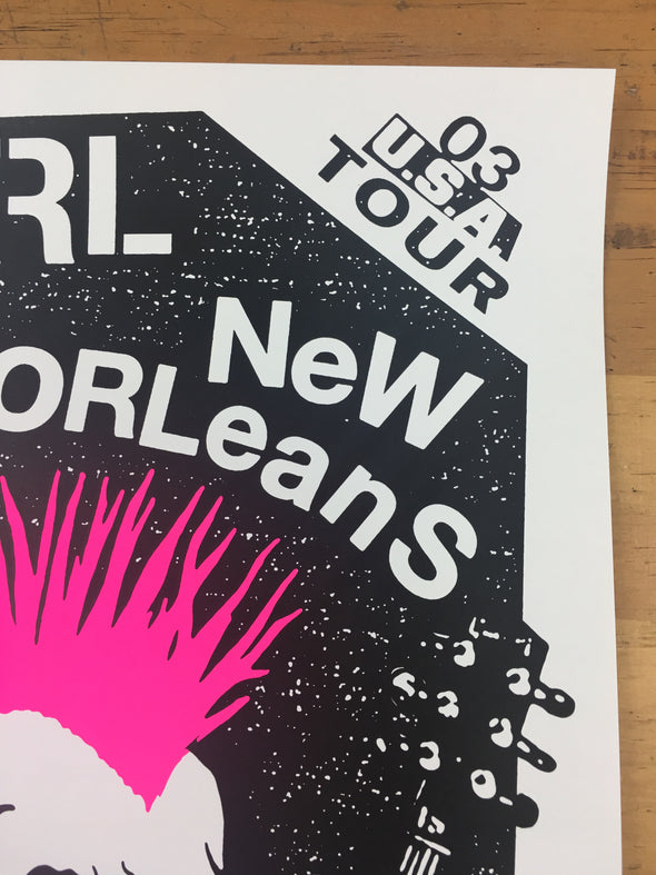 Pearl Jam - 2003 Ames Design Poster New Orleans, LA UNO Lakefront Arena