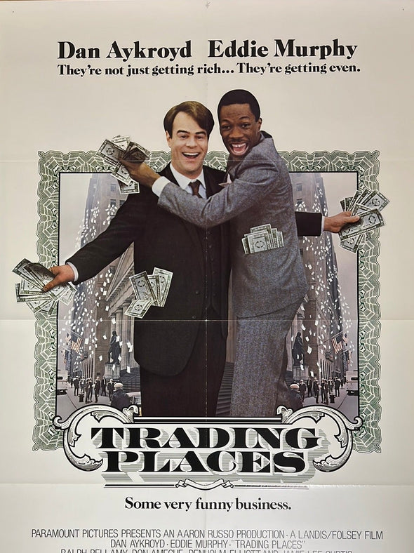 Trading Places - 1983 one sheet movie poster original vintage 27x41