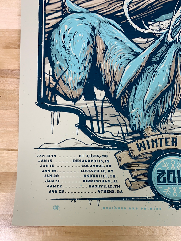 Greensky Bluegrass - 2016 Half Hazard poster winter tour print