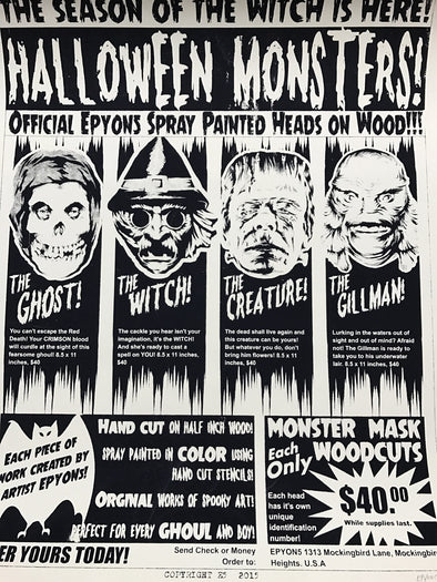 Halloween Monsters - 2017 Epyon5 poster C2E2 release Chicago