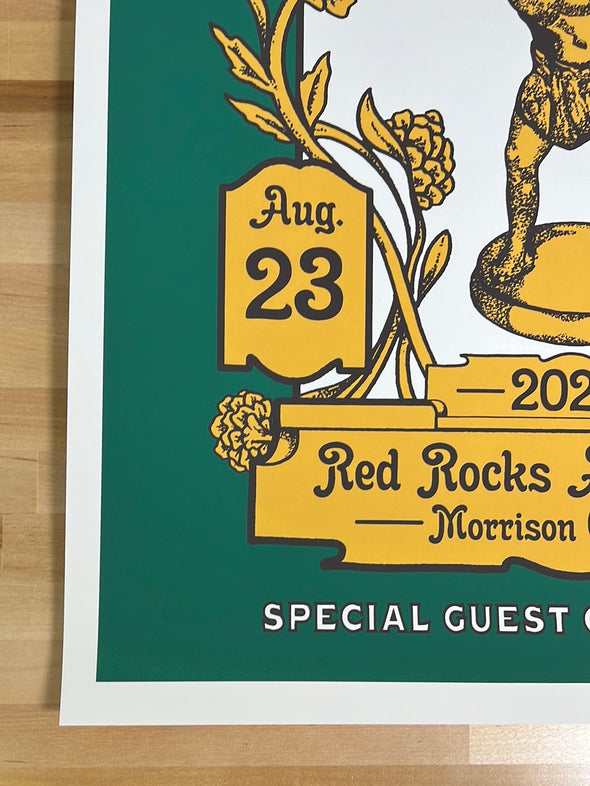 Nathaniel Rateliff & The Night Sweats - 2022 Matt Cliff poster Red Rocks Morrison, CO
