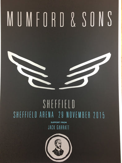 Mumford & Sons - 2015 Poster Sheffield, England, UK Sheffield Arena