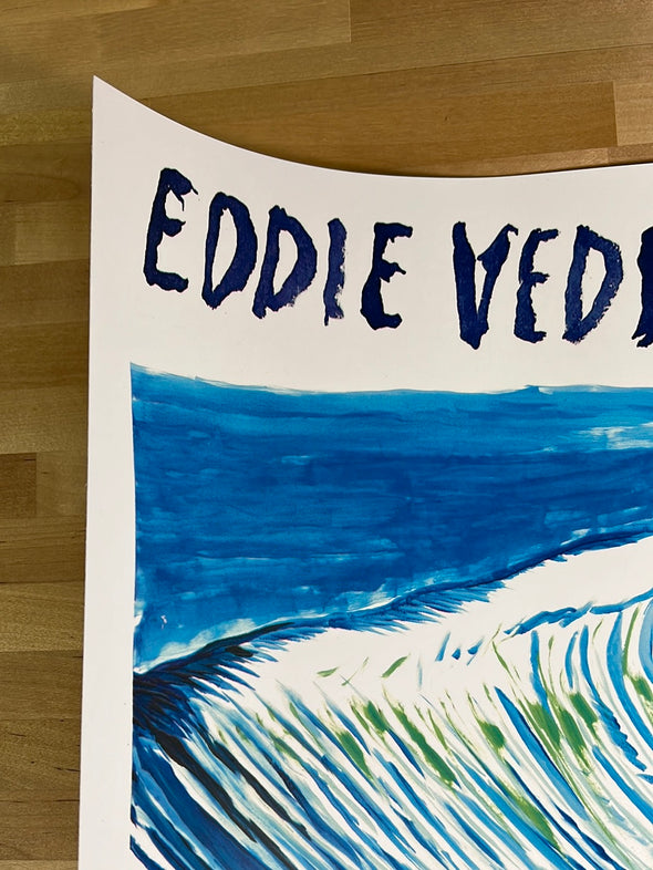 Eddie Vedder - 2021 Raymond Pettibon poster Dana Point, CA