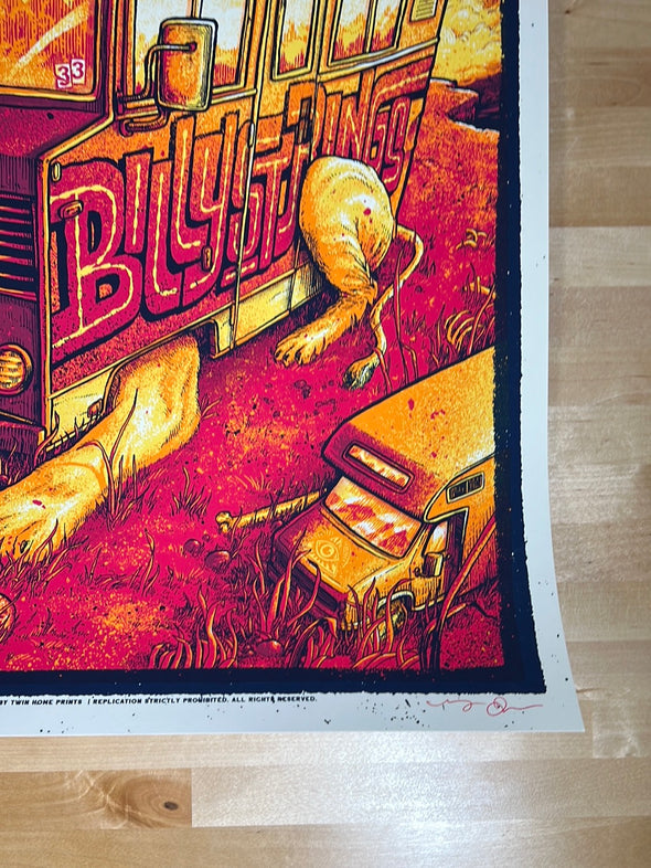 Billy Strings - 2021 Dave Kloc poster Detroit, MI 11/20 The Fillmore 1st