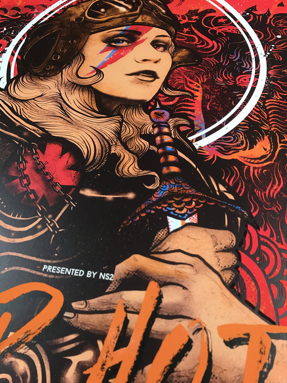 Red Hot Chili Peppers - 2017 Nikita Kaun poster Louisville, KY KFC Yum! Center