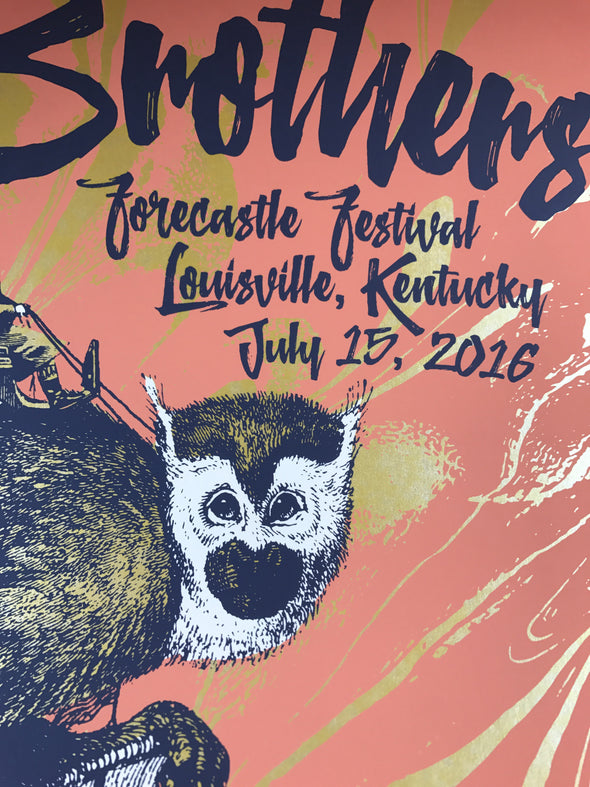 The Avett Brothers - 2016 Status Serigraph poster Louisville, KY VARIANT