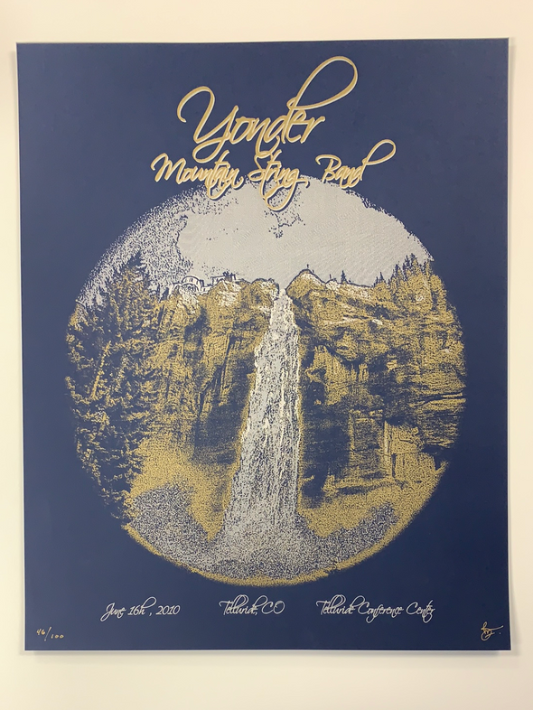 Yonder Mountain String Band - 2010 Brian Langeliers poster Telluride, CO