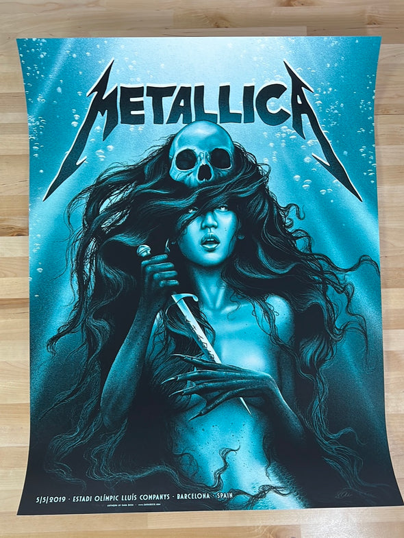 Metallica - 2019 Sara Deck poster Barcelona, Spain