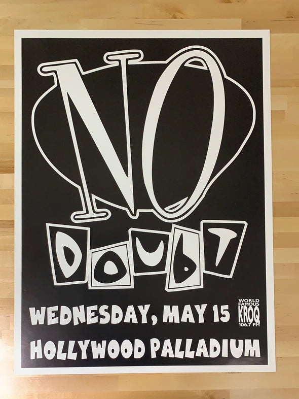 No Doubt - 1997 Paul Cutler promo poster Hollywood, CA Palladium