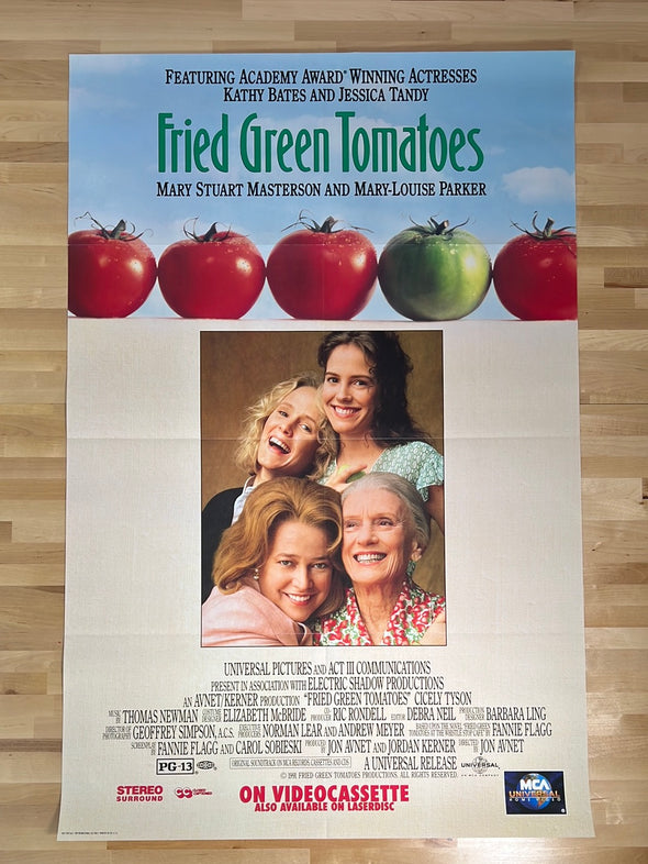 Fried Green Tomatoes - 1991 video promo movie poster original vintage 27x40