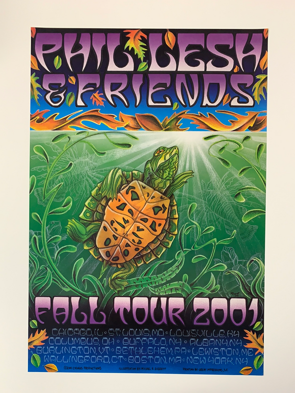 Phil Lesh and Friends - 2001 Michael Everett poster Fall Tour