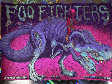Foo Fighters - 2020 Jim Mazza poster Los Angeles, CA FOIL
