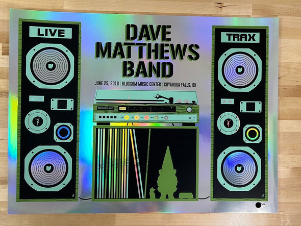 Dave Matthews Band - 2010 Methane poster Cuyahoga Falls, OH FOIL