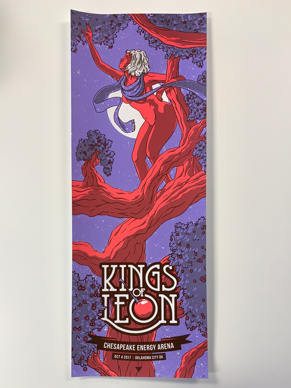 Kings of Leon - 2017 Florey poster Oklahoma City, OK