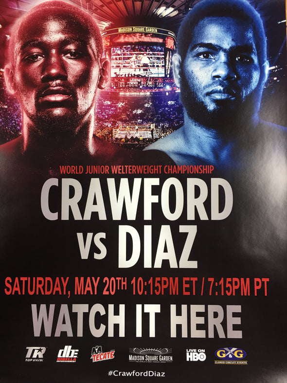 Boxing - 2017 Crawford vs Diaz World Junior Welterweight Championship Poster