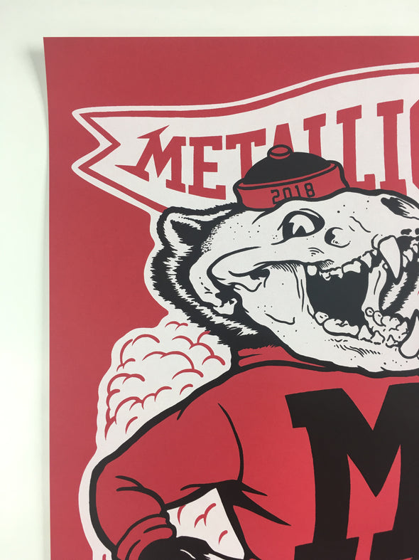 Metallica - 2018 Ames Design Poster Madison, WI Kohl Center Arena Variant