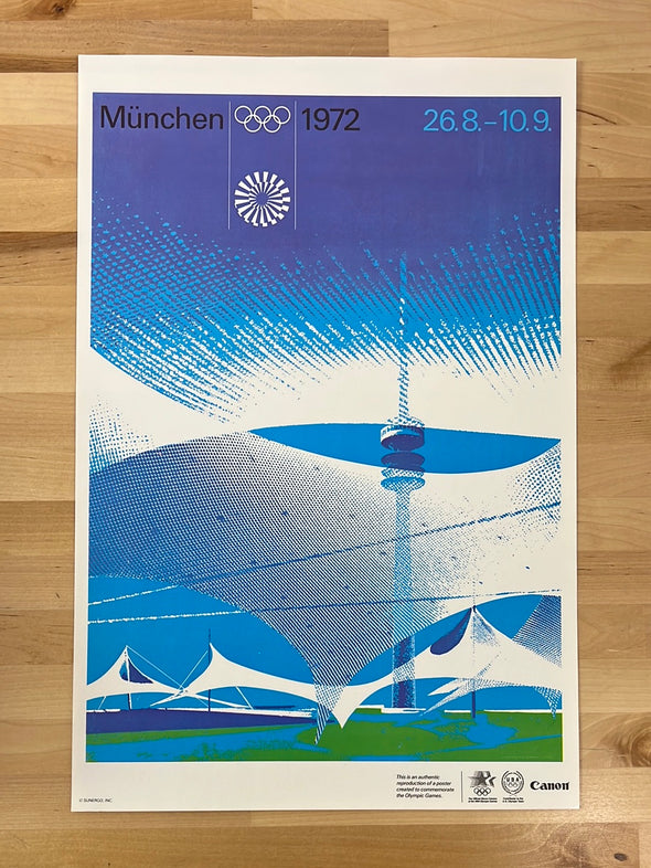 Canon Olympic Commemorative Series 1984  - poster 1972 Munich, Germany