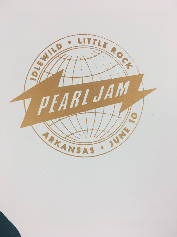 Pearl Jam - 2003 Ames Design Poster Little Rock, AR Alltel Arena