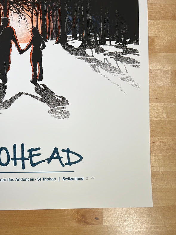 Radiohead - 2012 Joshua Budich poster St. Triphon, Switzerland 2nd