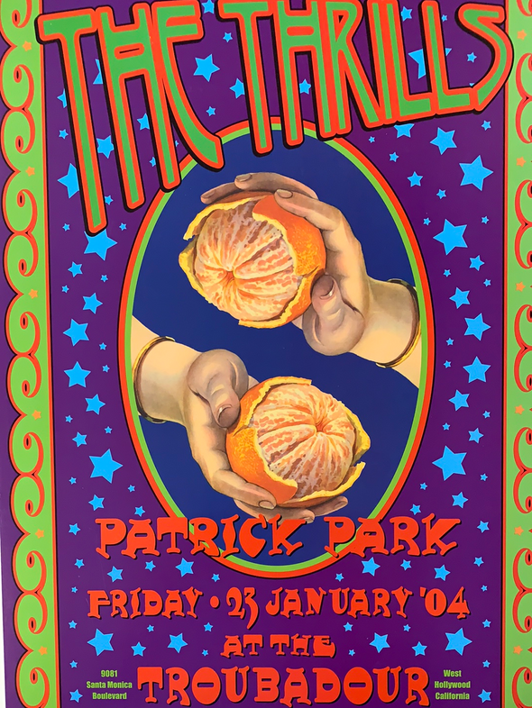 The Thrills - 2004 Dennis Loren poster The Troubadour West Hollywood