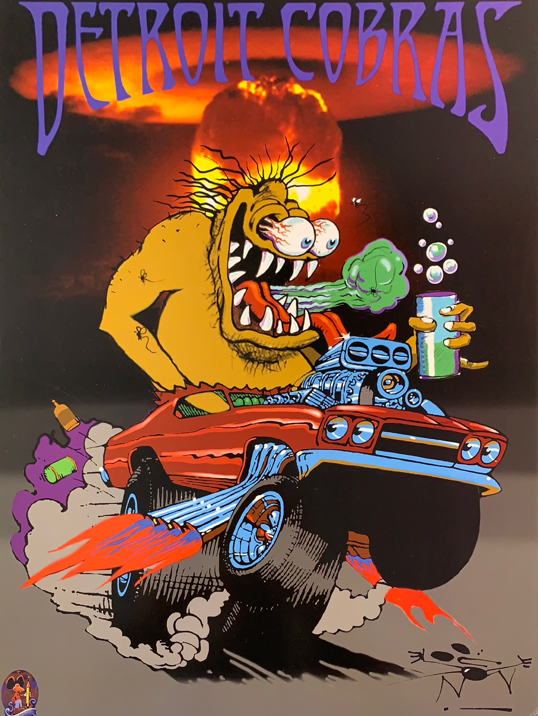 Detroit Cobras - 2004 Stanley Mouse poster – Sold Out Posters Detroit Cobras - 2004 Stanley Mouse poster – Sold Out Posters