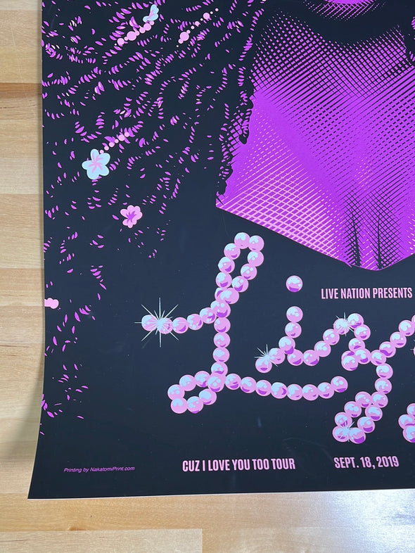 Lizzo - 2019 Tracie Ching poster Philadelphia, PA The Met