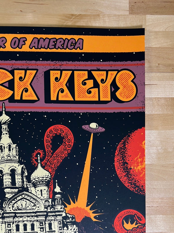 The Black Keys - 2021 Status Serigraph poster St Petersburgh, FL