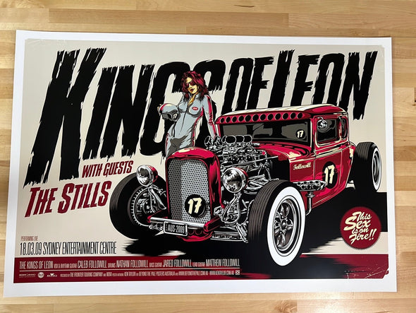 Kings of Leon - 2009 Ken Taylor poster Sydney, AUS