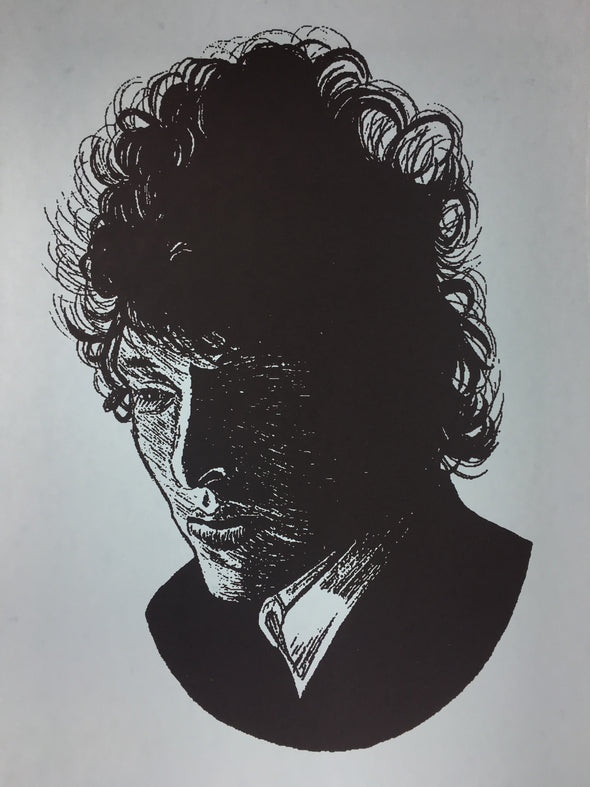 Bob Dylan The Rolling Stone - 2014 Brian Methe Art Print Blue Variant
