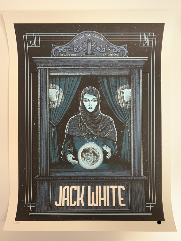 Jack White - 2018 Pat Hamou poster Brighton, GBR BHR Tour S/N