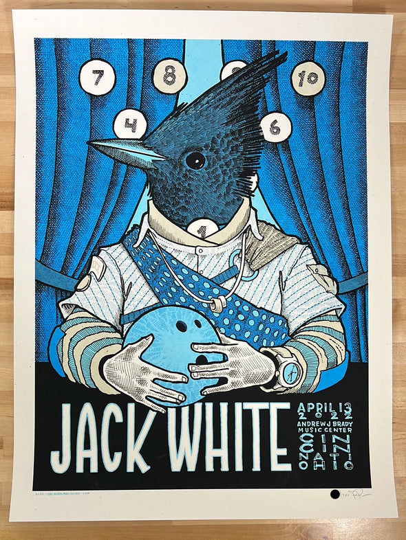 Jack White - 2022 Jay Ryan poster Cincinnati, OH 1st ed