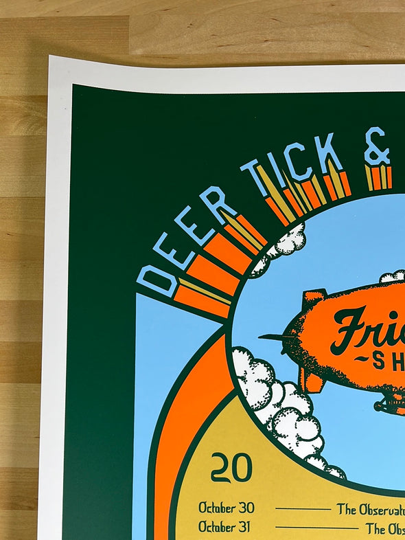 Deer Tick & Delta Spirit - 2021 Matt Cliff poster Friend Ship Tour print