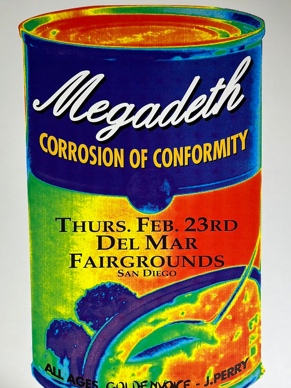 Megadeth - 1995 Matt Getz poster San Diego, CA Del Mar
