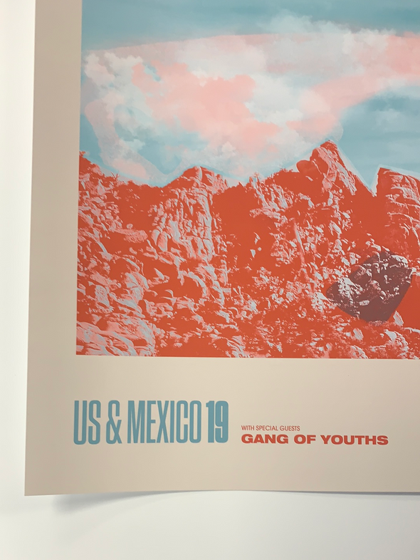 Mumford & Sons - 2019 poster Guadalajara, Mexico Gentlemen of the Road