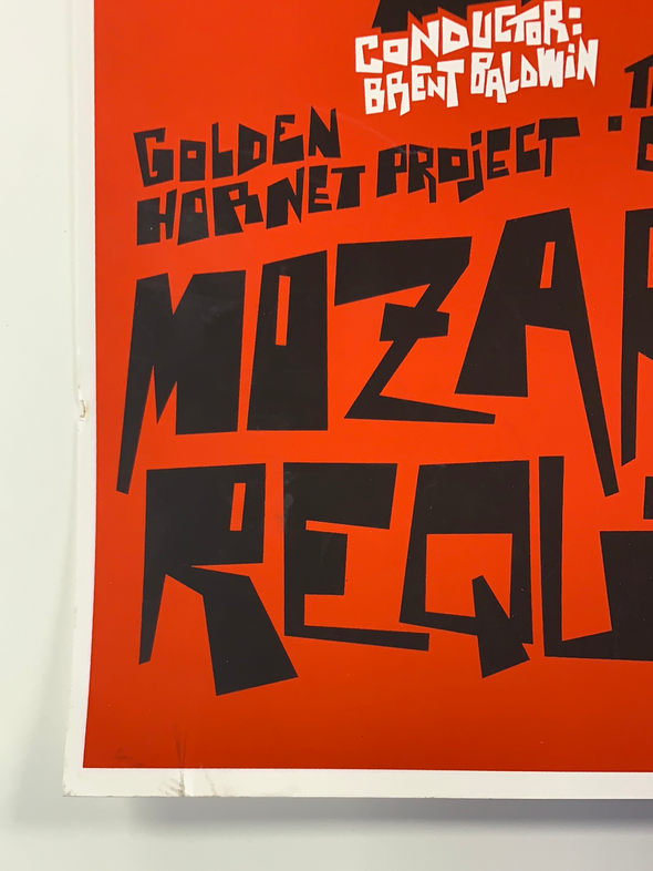 Mozart Requiem - 2014 J Roepke poster Austin, TX French Legation