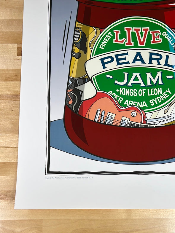 Pearl Jam - 2006 Daymon Greulich poster Sydney, AUS Kings of Leon