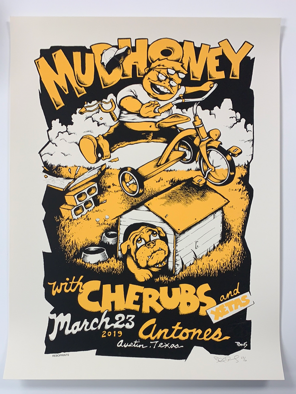 Mudhoney - 2019 Billy Perkins poster Austin Texas Antone's