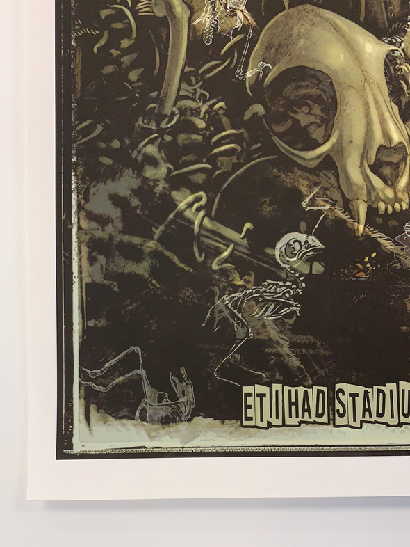 Metallica - 2019 AJ Frena poster Manchester, England Etihad Stadium