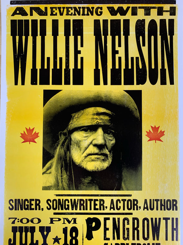 Willie Nelson - 2005 Franks Brothers poster Calgary, Alberta