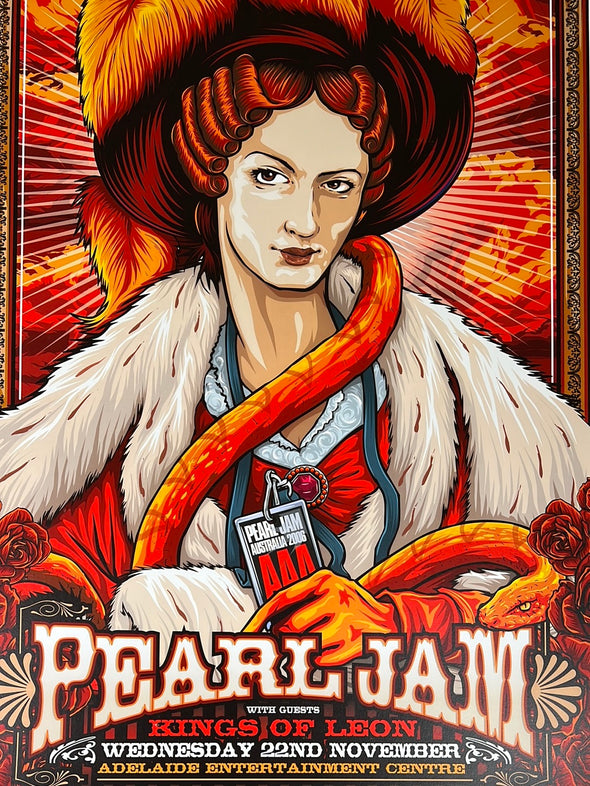 Pearl Jam - 2006 Ken Taylor poster Adelaide, AUS