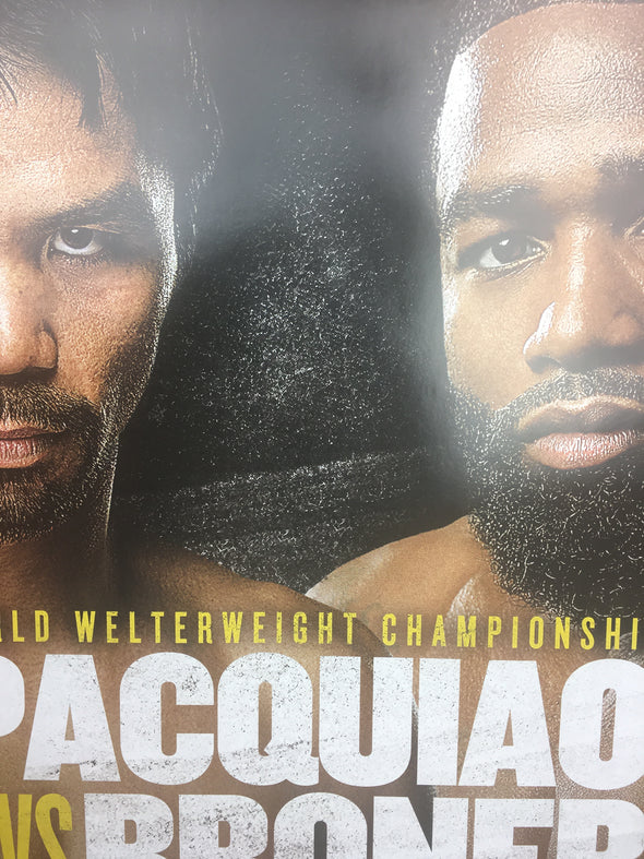 Boxing - 2019 Poster Pacquiao vs Broner