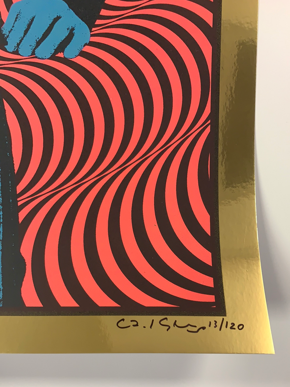 Bob Dylan - 2020 Carl Glover Poster Art Print Gold FOIL