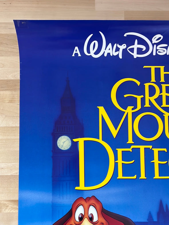 The Great Mouse Detective - 1986 video promo movie poster original vintage 27x40
