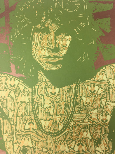I'm Lacerta Rex rgis, I'm dead -  2009 Todd Slater Poster Art Print