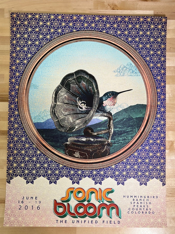 Sonic Bloom - 2016 poster Humming Bird Ranch, CO Unified Field