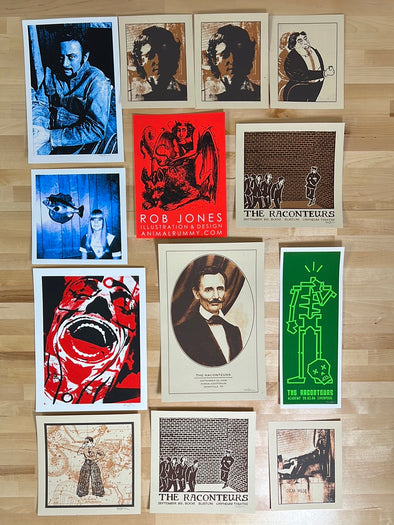 Rob Jones handbill collection - hand bill poster Raconteurs art prints