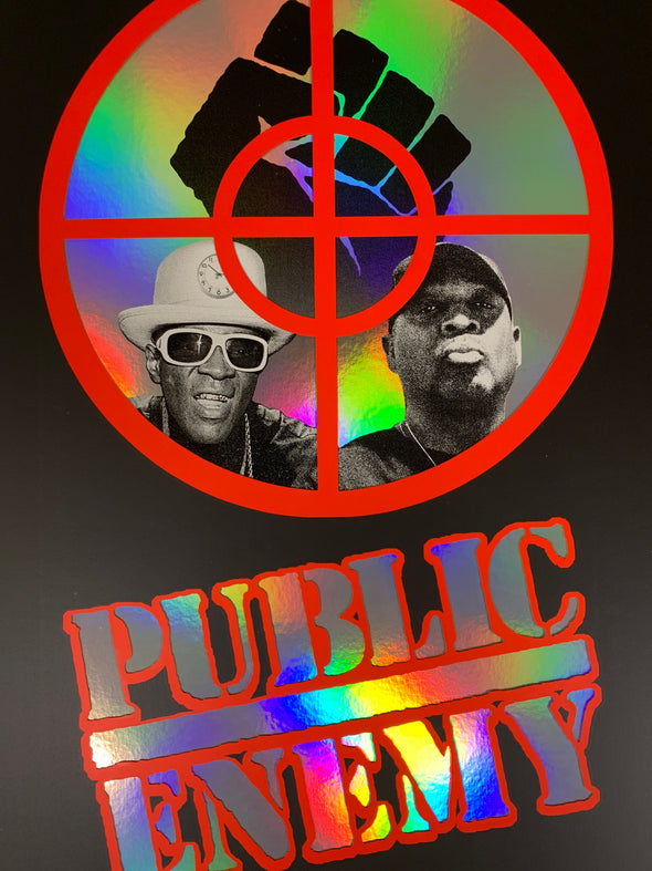 Public Enemy - 2020 Emek poster foil NO date The Terrordome