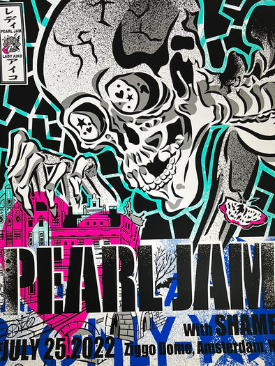 Pearl Jam - 2022 Lady Aiko poster Amsterdam, NED